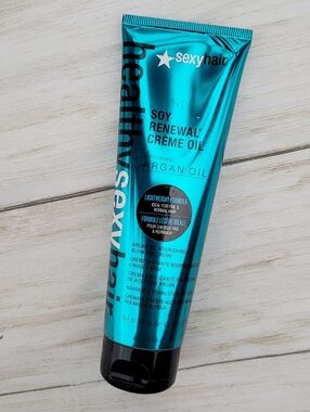 Sexy Hair Soy Renewal Crème Oil w/ Argan Oil Nourishing Blow Dry Crème 4.2oz HTF